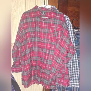 4/68. Mens Am Pm Classic Red and Green Plaid Men's Shirt
